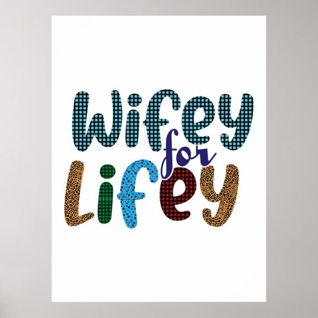 Wedding Gift Wife For Life Poster (Front)