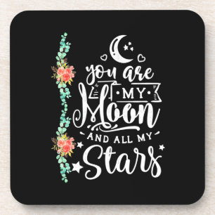 Wedding Gift You Are My Moon And All Stars Coaster