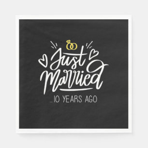 Wedding Gifts 10th Wedding Anniversary Napkin