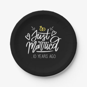 Wedding Gifts   10th Wedding Anniversary Paper Plate