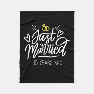 Wedding Gifts 15th Wedding Anniversary Fleece Blanket