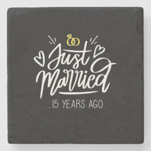 Wedding Gifts 15th Wedding Anniversary Stone Coaster