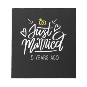 Wedding Gifts 5th Wedding Anniversary Notepad