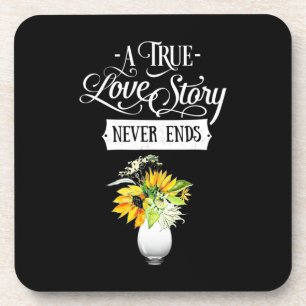 Wedding Gifts A True Love Story Never Ends Coaster