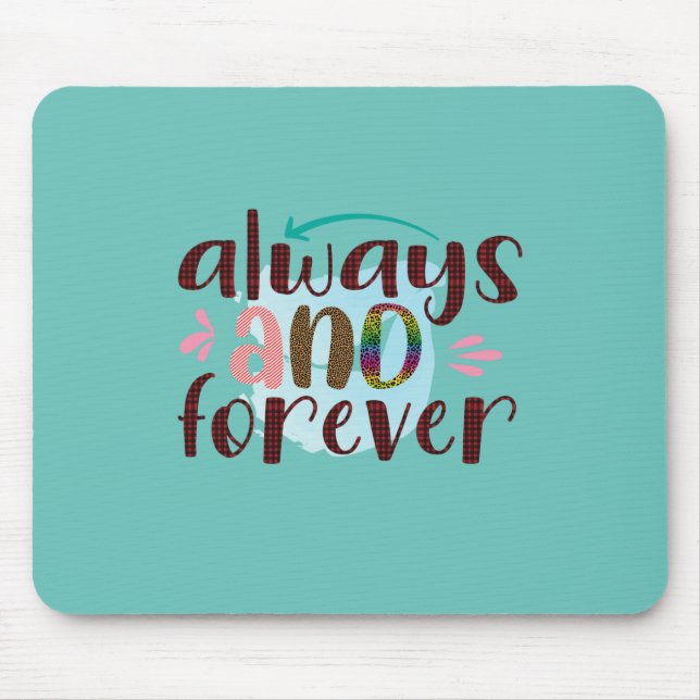 Wedding Gifts | Always And Forever Mouse Mat (Front)