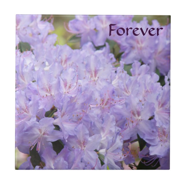 Wedding Gifts Lavender Floral Tile art Bridal (Front)