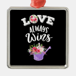 Wedding Gifts Love Always Win Metal Tree Decoration