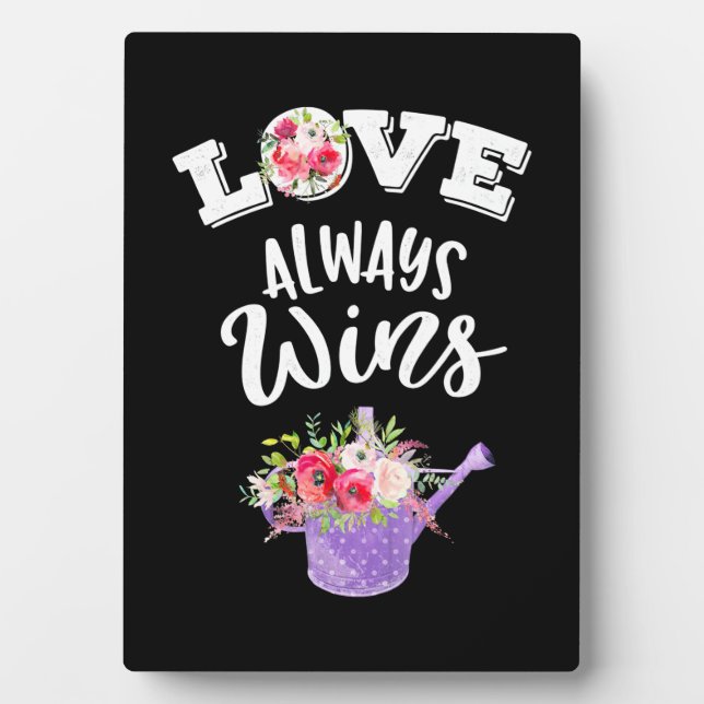 Wedding Gifts | Love Always Win Plaque (Front)