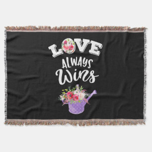 Wedding Gifts Love Always Win Throw Blanket