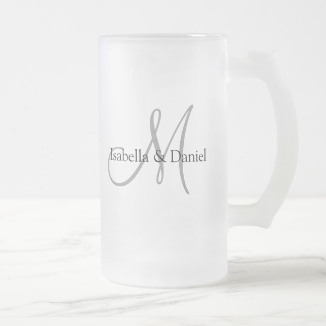 Wedding Gifts Mug Monograms (Right)
