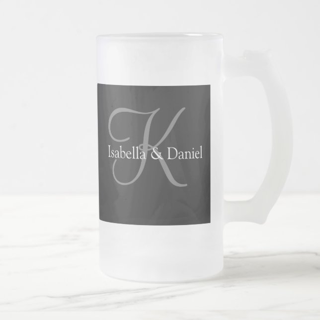 Wedding Gifts Mug Monograms (Right)