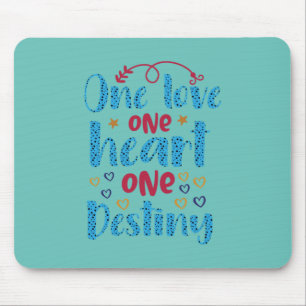 Wedding Gifts One Love One Heart One Destiny Mouse Mat