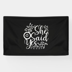 Wedding Gifts She Say Yes Banner