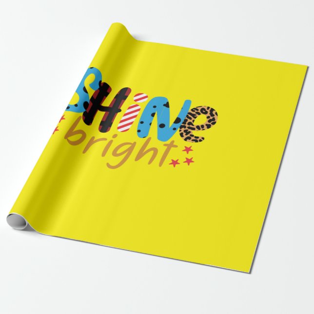 Wedding Gifts | Shine Bright Wrapping Paper (Unrolled)