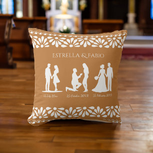 Wedding gifts talavera personalised kneeling cushion