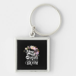 Wedding Gifts You Make My Heart Bloom Key Ring