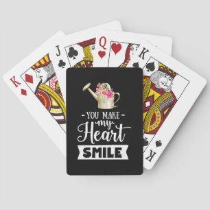 Wedding Gifts You Make My Heart Smile Playing Cards