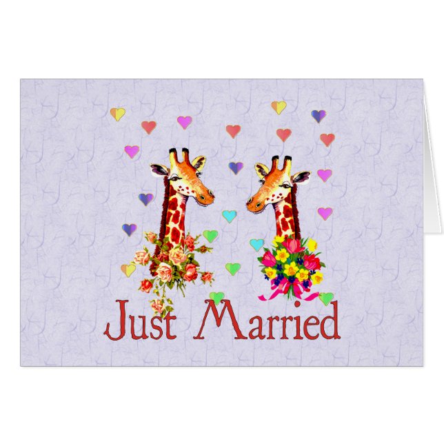 Wedding Giraffes (Front Horizontal)