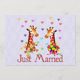 Wedding Giraffes Invitation