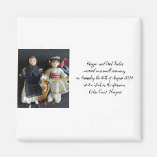 Wedding Glass Magnet Favor Gift , Romanian