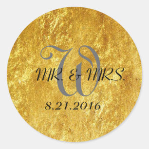 Wedding Gold Stickers