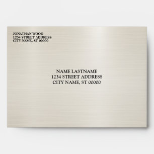 Wedding Golden Bronze Shiny Elegant Envelope