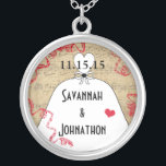 Wedding Gown Anniversary Necklace<br><div class="desc">Keepsake Necklaces Choose either Silver Plated Gold Finish or Sterling Silver Unique Personalised Custom !st Christmas Gift Wedding Keepsake Wedding Party Necklaces - to change background colour - click customise - click edit - choose last tool in drop down menu and choose from one of the colours shown or enter...</div>