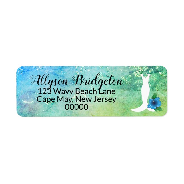 Wedding Gown Beach Themed Bridal Shower (Front)