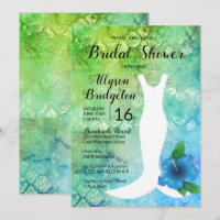Wedding Gown Beach Themed Bridal Shower