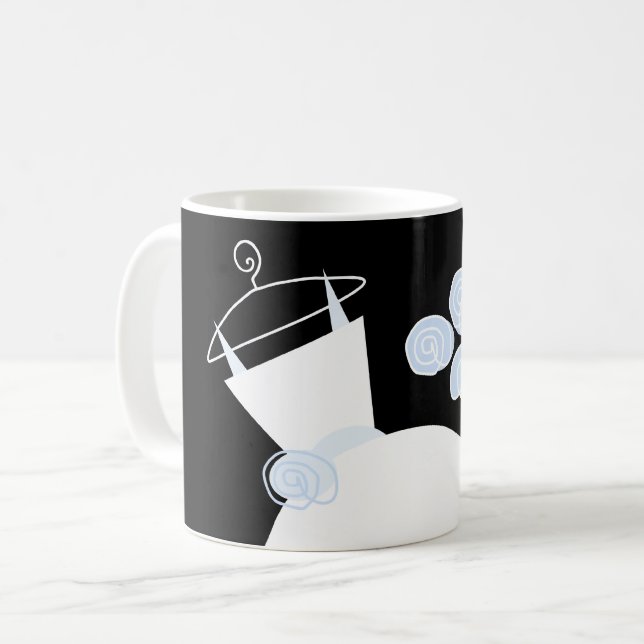 Wedding Gown Blue mug black (Front Left)