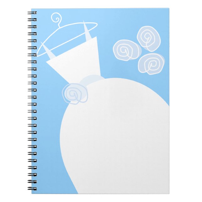 Wedding Gown Blue notebook (Front)