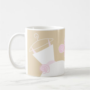Wedding Gown Pink Beige 'Bridal Shower' mug
