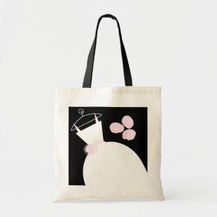 Wedding Gown Pink tote bag black