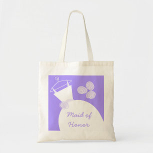 Wedding Gown Purple 'Maid of Honour' Tote Bag