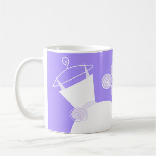 Wedding Gown Purple 'Mother of the Bride' Coffee Mug