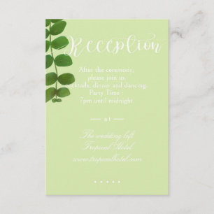 Wedding Green Chic Enclosure Card