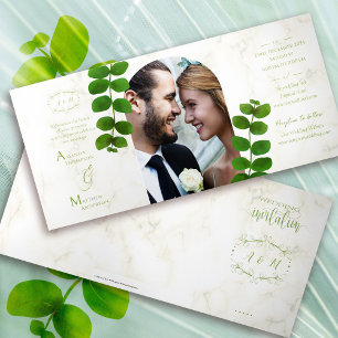 Wedding Green Chic Invitation