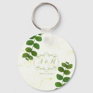 Wedding Green Chic Key Ring