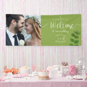Wedding Green Chic Photo Banner