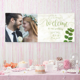Wedding Green Chic Photo Banner