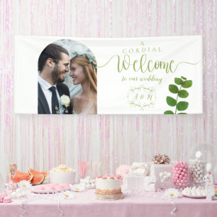 Wedding Green Chic Photo Banner