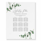 Wedding greenery Eucalyptus botanical seating plan