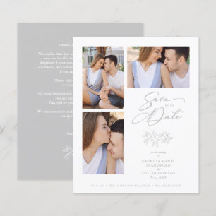 Wedding Grey 3 Photos Collage Budget Branches