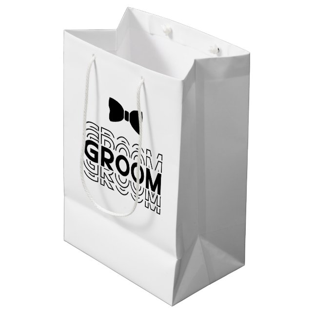 Wedding Groom Gift Bag (Front Angled)