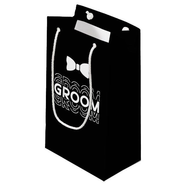 Wedding Groom Gift Bag (Front Angled)