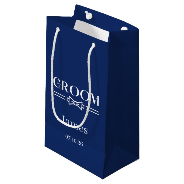 Wedding Groom Gift Bag (Front Angled)