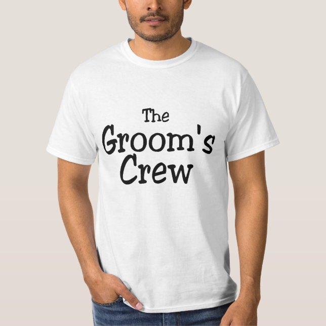 Wedding Grooms Crew T-Shirt (Front)