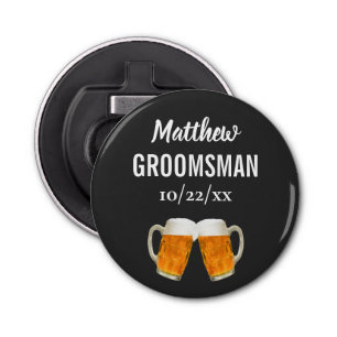 Wedding Groomsman Bachelor Party Favour Beer Cheer Bottle Opener