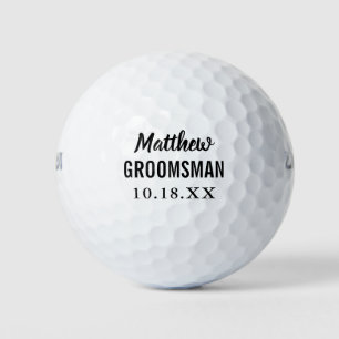 Wedding Groomsman Bachelor Party Favour Golf Balls