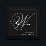Wedding Groomsman Gift Elegant Monogram   Name   Gift Box<br><div class="desc">Wedding Groomsman Gift Elegant Monogram Name Keepsake Gift Box. Click personalise this template to customise this Keepsake Gift Box with your Monogram, Name and Date quickly and easily. 30 Day Money Back Guarantee. Ships Worldwide fast. Wedding Groomsman Gift Elegant Monogram Name Gift Box. Created by RjFxx *All rights reserved. #PersonalizedGroomsmanGift...</div>